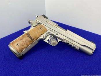 2021 Sig Sauer 1911 STX .45 ACP Stainless 5" *GORGEOUS BURLED MAPLE GRIPS*
