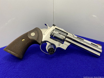 Colt Python .357 Mag 4.25" *FANTASTIC BRIGHT STAINLESS* 100% Flawless Snake
