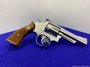 1984 Smith Wesson 66-2 .357 Mag 4" *BREATHTAKING BRIGHT STAINLESS FINISH*
