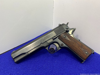 1918 Colt 1911 Military .45ACP Blue 5" *DESIRABLE WWI MILITARY PISTOL*
