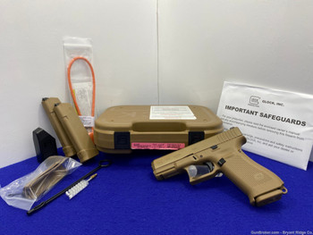 Glock Model 19X 9mm Para Marksman 4.02" *FACTORY-COLORED COYOTE TAN SLIDE*