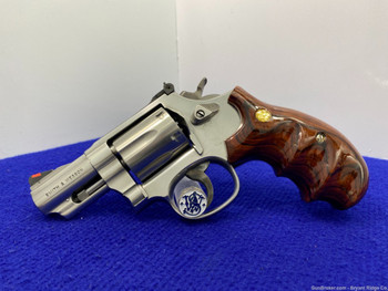 2000 Smith Wesson 66-5 .357 Stainless 2 1/2" *STUNNING CULINA WOOD GRIPS*
