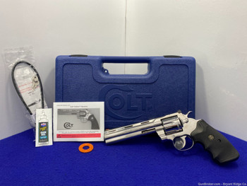 Colt Python .357 Mag 6" *FANTASTIC BRIGHT STAINLESS* 100% Flawless Snake