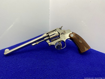 Smith&Wesson Hand Ejector 32 S&W Long Polished Nickel 6" *117 YEARS OLD*
