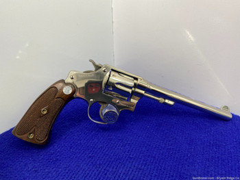 Smith&Wesson Hand Ejector 32 S&W Long Polished Nickel 6" *117 YEARS OLD*
