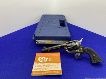 1998 Colt Single Action Army .45lc 5.5" GORGEOUS ROYAL BLUE & GOLD HARDWARE