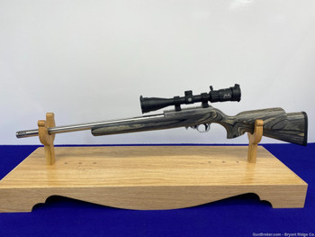 Volquartsen Deluxe Stainless .17 HMR 20 1/2" *MOUNTED BUCKMASTER SCOPE*