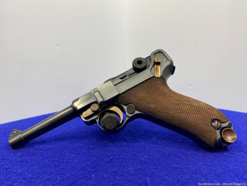 DWM P.08 Luger 9mm Blue 4" *DESIRABLE GERMAN PRODUCED PISTOL* Head Turning
