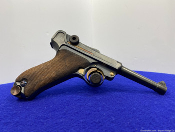 DWM P.08 Luger 9mm Blue 4" *DESIRABLE GERMAN PRODUCED PISTOL* Head Turning
