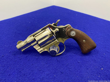 Colt Detective Special 38 Spl SCARCE NICKEL MODEL *Simply Gorgeous*
