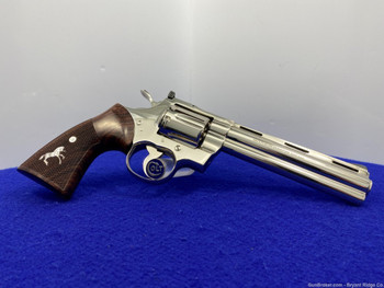 1983 Colt Python .357 Mag 6" -ICONIC SNAKE SERIES- Desirable Nickel Finish 