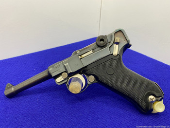 DWM Luger P.08 9mm Blue 4" *UNIQUE WWI-ERA DOUBLE-DATED EXAMPLE*
