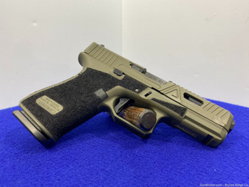 Glock 19 Gen5 Mos 9mm Green 4 1/8" *HEAD TURNING AGENCY ARMS MODIFICATIONS*