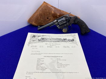 1912 Colt Police Positive .32 Police Cal. Blue 4" *GREAT FIRST ISSUE MODEL*