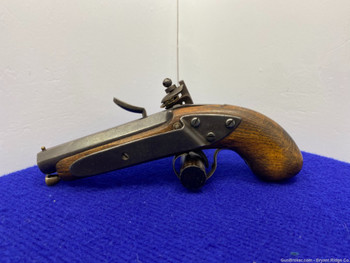 Spanish Flintlock Pistol .44 Blue 3 3/4" *UNIQUE BLACK POWDER PISTOL* 