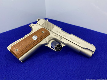 1972 Colt Combat Commander .45 ACP 4 1/4" *DESIRABLE FACTORY SATIN NICKEL*