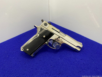 1976 Smith Wesson Model 59 9mm 4" *GORGEOUS HIGH POLISH NICKEL MODEL*
