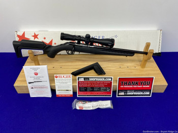 Ruger American .22 Mag Blk 18" *HEAD TURNING BOLT-ACTION RIFLE*
