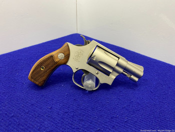 1993 Smith Wesson 37-2 .38 S&W Spl 2" *SMOOTH SATIN NICKEL FINISHED MODEL*