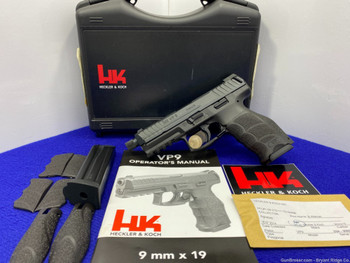 2014 Heckler Koch VP9 9x19mm Black *4.5" TACTICAL STYLE THREADED BARREL*