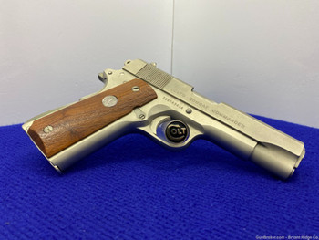 1975 Colt Combat Commander .45 ACP 4 1/4" *DESIRABLE SATIN NICKEL FINISH* 