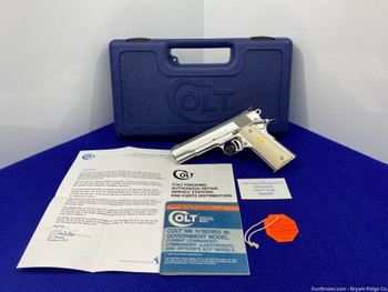 1992 Colt MKIV Gold Cup National Match .45 *PHENOMENAL BRIGHT STAINLESS*