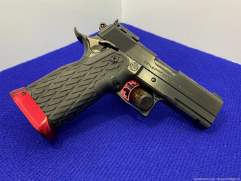 SVI Infinity Custom Officer 1911 9x19mm Blue *EYE-CATCHING RED ACCENTS*