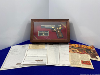 1990 Auto Ordnance 1911A1 .45ACP Blue 5" *IWO JIMA 45TH ANNIVERSARY COMM.*
