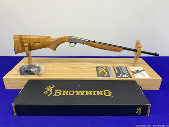 2018 Browning SA-22 .22LR Blue 19 3/8" *GORGEOUS CHECKERED MAPLE AAA STOCK*
