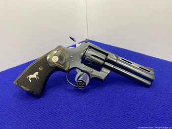 1976 Colt Python .357 Mag Blue 4" -ICONIC SNAKE REVOLVER- Desirable Piece 
