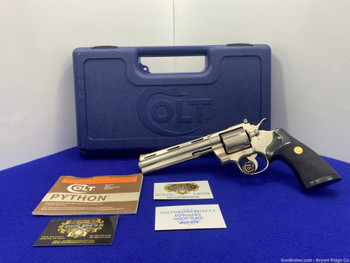 1981 Colt Python .357 Mag 6" *ULTRA RARE & COVETED E-NICKEL FINISH* 