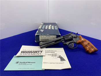 1989 Smith Wesson 17-6 .22LR Blue 6" *RARE & HARD TO FIND FULL LUG EXAMPLE*
