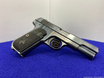 1915 Colt 1908 .380ACP Blue 3 3/4" *UNIQUE STAMPED F.K.O.MOYNAN.R.E PISTOL*