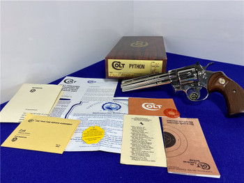 1977 Colt Python .357 Mag Nickel 6" *ICONIC SNAKE SERIES REVOLVER*
