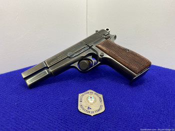 1961 FN Hi-Power 9mm Blue *RARE BUENOS AIRES PROVINCIAL POLICE MARKED*