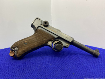 1916 Erfurt P.08 Luger 9mm Blue 4" *COLLECTIBLE WWI PISTOL* Serial Matching