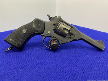 Webley & Scott Mark IV .38 S&W Blue 4" *DESIRABLE BRITISH MADE PISTOL*