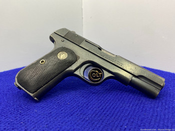 1934 Colt 1908 .380 Blue 3 3/4" *SHANGHAI MUNICIPAL POLICE NO.3192 MARKED*