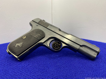 1914 Colt 1908 .380 ACP Blue 3 3/4" *INCREDIBLE "P.D.NY.NO. 563" MARKED*