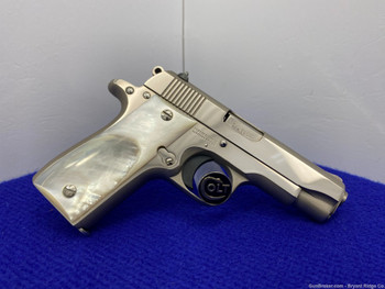 1989 Colt Government .380acp 3.25" *DESIRABLE & GORGEOUS NICKEL MODEL*