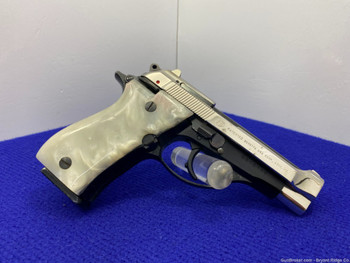 1988 Beretta 84BB .380 ACP 3.81" *AWESOME TWO-TONE NICKEL/BLUE FINISH*