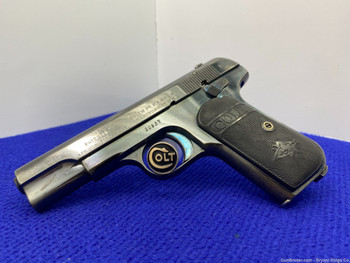 1912 Colt 1908 .380 ACP Blue 3 3/4" *UNIQUE "L.P.D.NO.23" MARKED EXAMPLE*