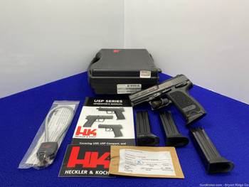 H&K USP Compact 3.58" Black Steel 9mm *FACTORY CASE AND ALL CONTENTS*