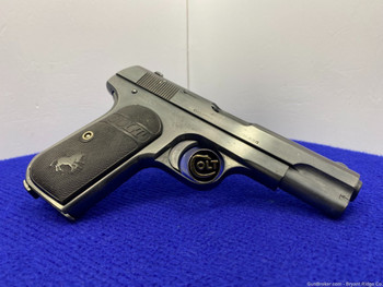 1914 Colt 1908 .380 ACP Blue 3 3/4" *EXCELLENT "P.D.NY.NO. 563" MARKED*