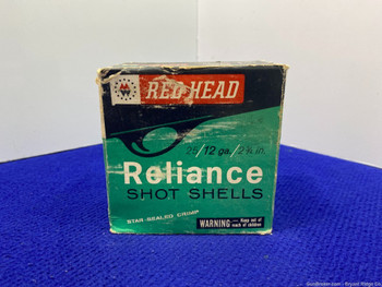 RedHead Reliance 12Ga 25 Rd *VINTAGE SHOTGUN SHELLS* 