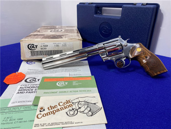 1995 Colt Anaconda .44 Magnum *DESIRABLE 8" BARREL* Bright Stainless