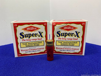 Western SUPER-X 12ga Vintage Ammo 2 3/4" Two Full Boxes UNTOUCHED