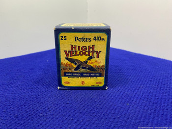 Vintage Peters High Velocity .410ga -UNTOUCHED FULL BOX- Penny Start