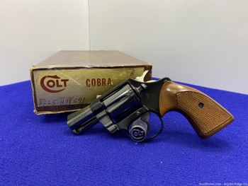 1975 Colt Cobra .38 Special Blue 2" *SECOND ISSUE SNAKE SERIES REVOLVER*