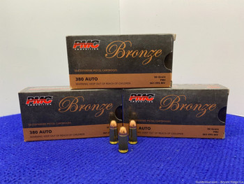 PMC Bronze .380 Auto 150 Rds *RELIABLE PERFORMANCE*